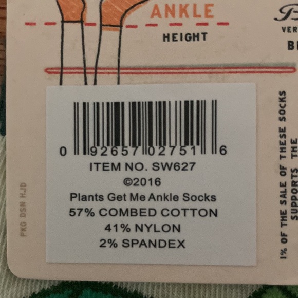 “Plants Get Me” Socks - Picture 6 of 6